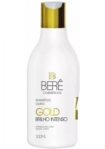 Shampoo Ouro Gold Bela Bere Brilho Intenso 300ml