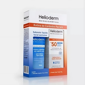 Kit Helioderm Facial Fps 50 Facial 50g+sabonete Liquido 50ml