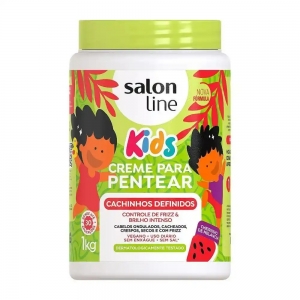 Creme Para Pentear Kids Cachinhos Definidos Salon Line 1kg