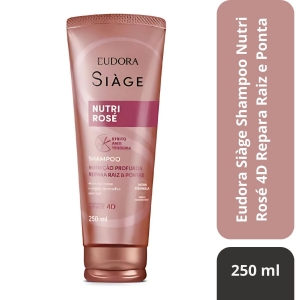 Eudora Siàge Shampoo Nutri Rosé 4D Repara Raiz e Ponta 250ml