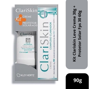 Kit Clariskin Leve Creme 30g + Protetor Solar Fps 30 60g