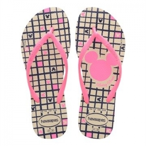 Sandália Havaianas Slim Disney Bege Palha 37/38