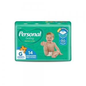 Personal Baby Jumbinho G – Fralda Descartável Infantil, 14 Unidades