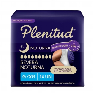 Fralda Geriátrica Plenitud Ultra Noite G/XG 14 Unidades