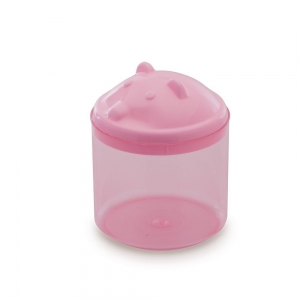 Porta Cotonete Urso Rosa Adoleta – Organização e Delicadeza para o Kit Higiene do Bebê