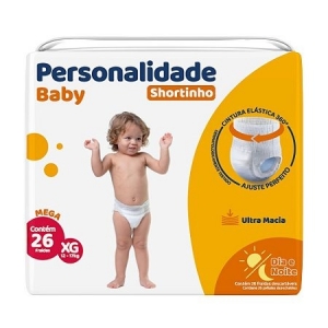 Fralda Personalidade B Shortinho Mega XG 26 Unidades