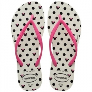 Sandália Infantil Disney Slim – Branco e Rosa Flux 29/30