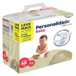 Fralda Personalidade B Total Care Bag XG 48 Unidades