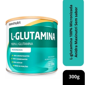 L-GLUTAMINA PO SEM SABOR 300 G x 1