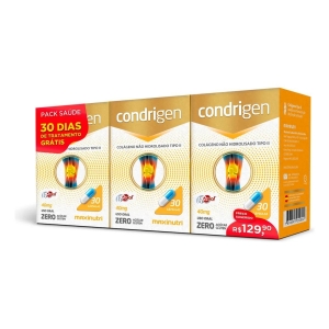 Pack Saúde Condrigen Colágeno Tipo II 30 Cápsulas Maxinutri Sabor:Sem Sabor