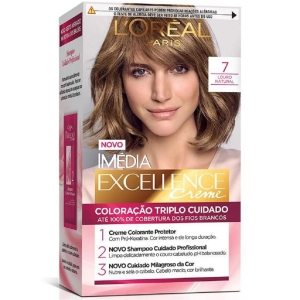 Tinta Imédia Excellence Creme 7 Louro Natural L\'Oréal Paris