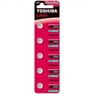 Pilha Botão Alcalina LR44 1,5V C/5 Toshiba