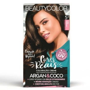 Tinta Capilar Cores Reais 5.0 Castanho Claro Beauty Color