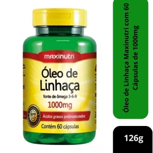 Oleo de Linhaça 60 cápsulas