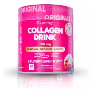 Suplemento Gummy Collagen Drink 100mg Sabor Maçã Verde 200g Sabor:Maçã Verde
