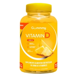 Suplem. Gummy Vitamin D 2000 UI Sabor Abacaxi 30Unidades 90g Sabor:Abacaxi