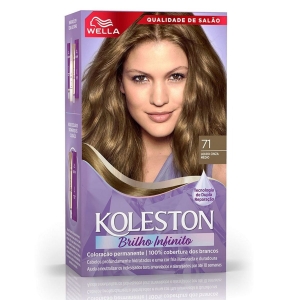 Tintura Koleston Brilho Infinito 71 Louro Cinza Médio Wella