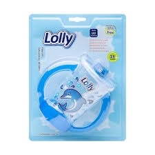 Copo de Treinamento Lolly Oceano Azul 350ml com Alça