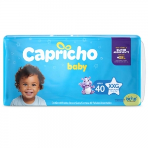 Fralda Capricho Baby Hiper XXG 40 Unidades