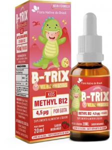 B-Trix Kids 20ml Sabor Morango – Suplemento Infantil de Metil B12