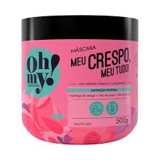 Máscara Oh My Crespo 500 g – Nutrição Profunda para Cabelos Crespos