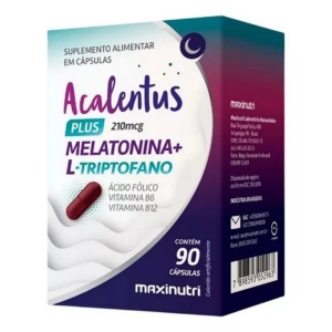 ACALENTUS MAX PLUS MELATONINA + L-TRIPTOFANO 210MCG CAP. FR X 90