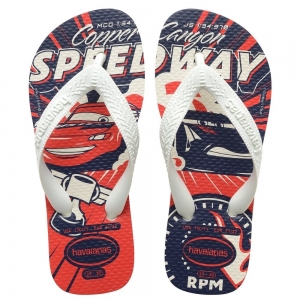 Sandália Havaianas Kids Cars Branco 27/28