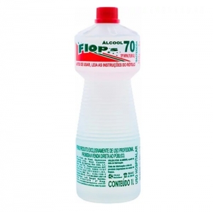 Flops Álcool Líquido INPM 70% 1L – Higienização Eficaz
