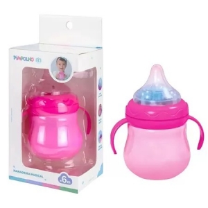 Mamadeira Musical com Luzes Feminina Pimpolho Rosa – Diversão e Conforto para o Bebê