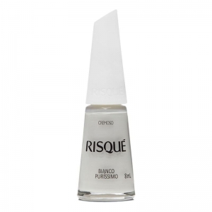 Esmalte Risqué Bianco Puríssimo Cremoso 8ml – Branco Puro e Sofisticado