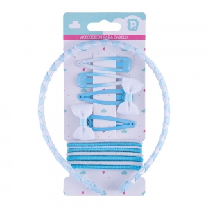 Acessórios para Cabelo Pimpolho Tic Tac e Borrachinha Coroa – Estilo de Princesa para os Penteados Infantis