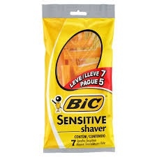 Aparelho de Barbear Bic Sensitive com Estojo Leve – Promoção 7 por 5