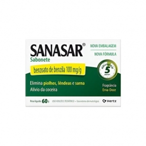 Sabonete Sanasar 100mg/g – Barra 60g
