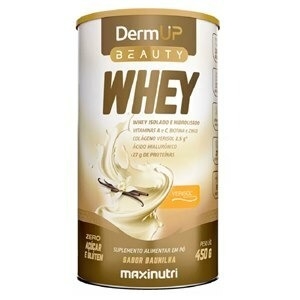Dermup Beauty Whey Sabor Baunilha 450 g – Proteína Suave com Toque Doce e Elegância