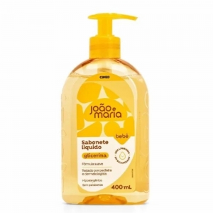 Sabonete Líquido Glicerina João & Maria Bebê – Frasco Pump 400 ml