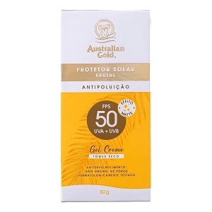 Australian Gold Protetor Solar Facial Gel Creme Fps 50 50g