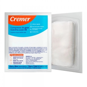 Compressa Gaze Algodonada 10cm x 15cm Cremer – Proteção e Absorção Essenciais