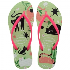 Sandália Havaianas Kids Slim Pets Citronela 25/26