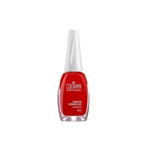Esmalte Colorama Tapete Vermelho Cremoso 8ml – Glamour Intenso