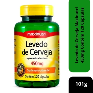 Levedo de Cerveja Maxnutri 500mg 120 cápsulas