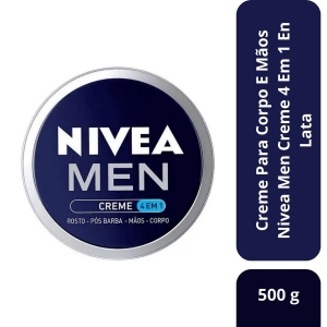 Creme Para Corpo E Mãos Nivea Men Creme 4 Em 1 En Lata 75g