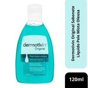 Dermotivin Original Sabonete Líquido Pele Mista Oleosa 120ml