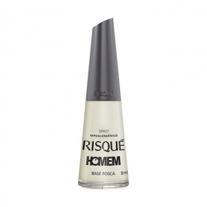 Esmalte Risqué Base Homem Fosca 8ml – Base Fosca para Unhas Masculinas