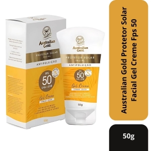 Australian Gold Protetor Solar Facial Gel Creme Fps 50 50g
