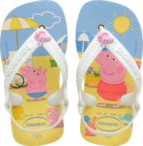 Sandália Havaianas Baby Peppa Pig Buttercream 20