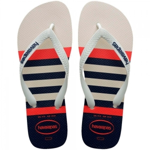 Sandália Havaianas Top Náutico Branco/Marinho 41/42