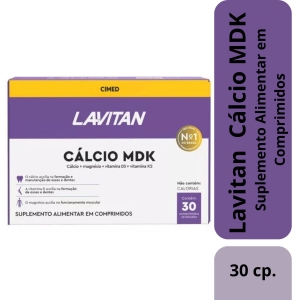 Lavitan Calcio Mdk 30 Compimidos Suplemento Alimentar