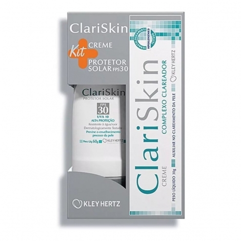 Kit Clariskin Leve Creme 30g + Protetor Solar Fps 30 60g