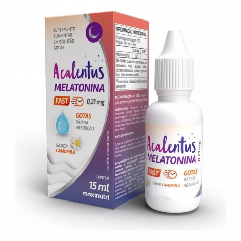 ACALENTUS MELATONINA GOTAS + CAMOMILA (15ML) - PADRãO: ÚNICO