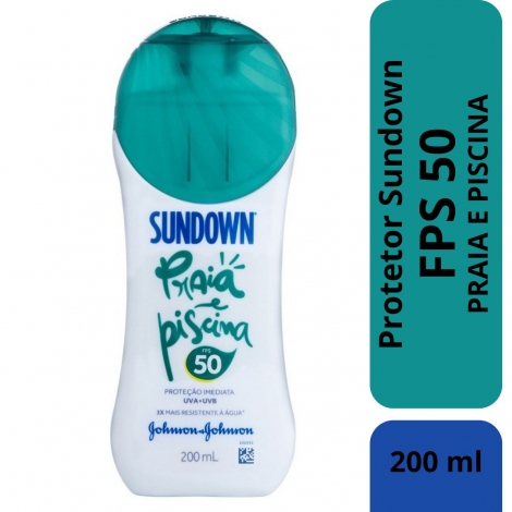 Protetor Solar Sundown Praia e Piscina FPS 50 200ml